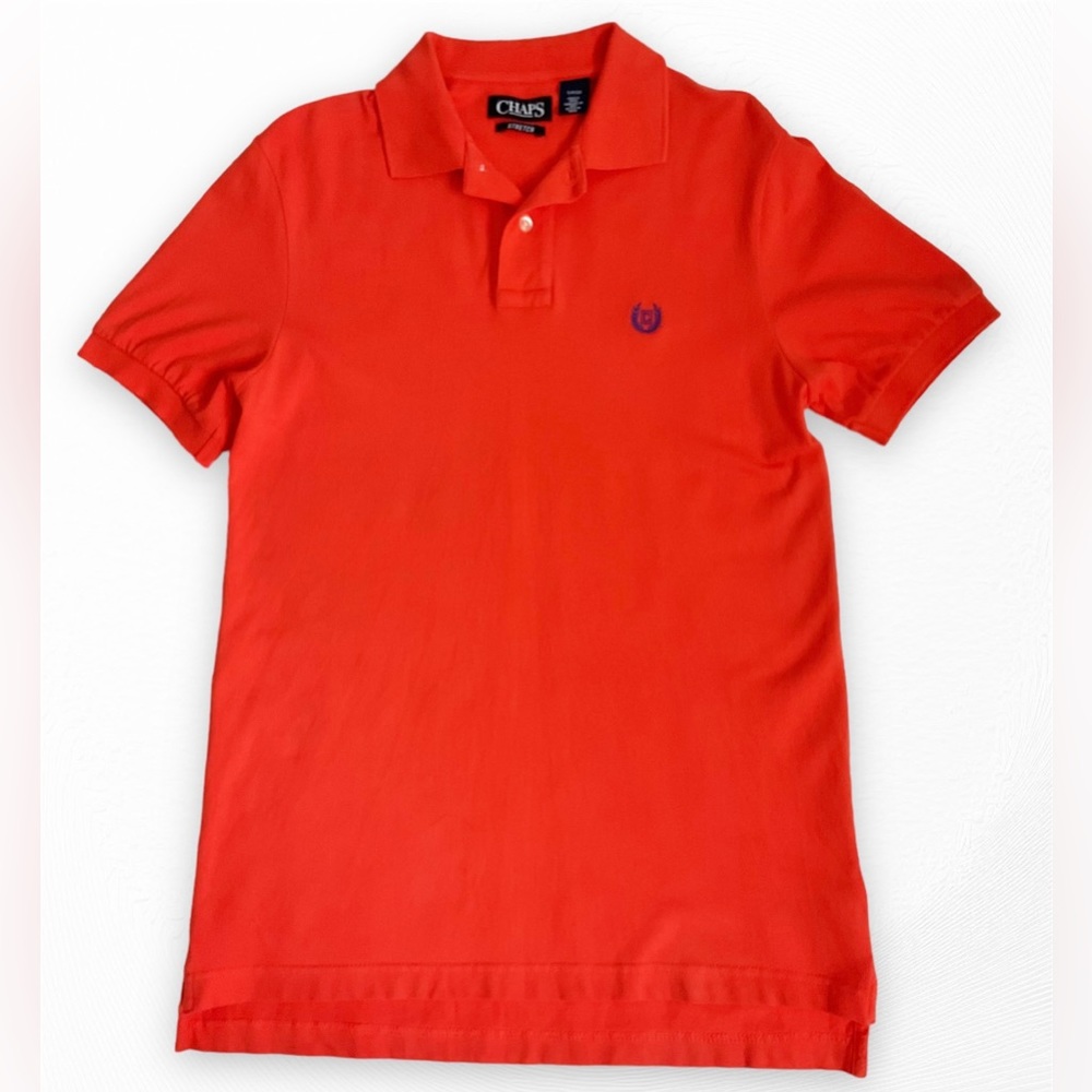 CHAPS STRECH POLO SHIRT MEN’S SIZE SMALL SHORT SLEEVE